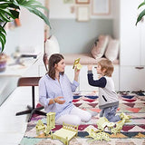 Small Furniture,Hotmisu Dollhouse Furniture and Accessories 34PCS Wooden Dollhouse Furniture Set 3D Puzzle Miniature Puzzle Doll House Furniture Kit Hotmisu