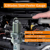 Neoteck 8 inch Digital Caliper and Feeler Gauge Set, Stainless Steel Electronic Vernier Caliper Measuring Tool Fractions/Inch/Metric Conversion Large Neoteck