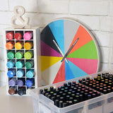 ArtBin 6828AG Paint Storage Tray, Art & Craft Supply Storage, Super Satchel System Accessory, Wall Mountable 21 Compartment Paint Organizer, White ArtBin