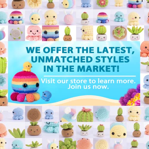 Crochetta Crochet Kit for Beginners, Crochet Kit Step-by-Step Video Tutorials, Crochet Starter Kit Learn to Crochet Kits for Adults Kids Beginners, Crochetta