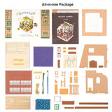 Rolife Dollhouse DIY Miniature Set Garden House LED Model Building Kit Hobby CraftHome Decor-Christmas Birthday Gifts for Boys Girls Women Friends Rolife