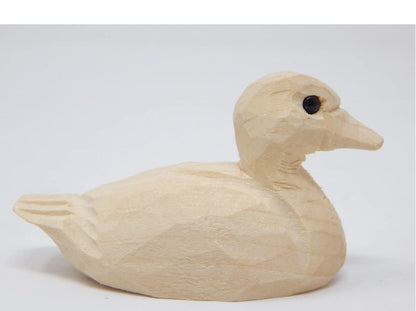 Duck DIY Paint Your Own Personalized Sculpture Wood Craft Figurine Statue Art Small Animal - WoodArtSupply