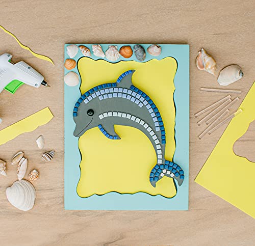 Unfinished Wooden Dolphin Cutout, 12", Pack of 1 Wooden Shapes for Crafts, Use for Summer, Beach & Nautical Decor and Crafting, by Woodpeckers Woodpeckers