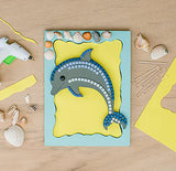 Unfinished Wooden Dolphin Cutout, 12", Pack of 1 Wooden Shapes for Crafts, Use for Summer, Beach & Nautical Decor and Crafting, by Woodpeckers Woodpeckers