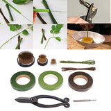 Oumefar Flower Arrangement Decoration Fixing Tool Set Flower Kenzan Iron Wire Scissor Ikebana Kenzan Japanese Flower Holder Tape Kenzan Accessories Oumefar