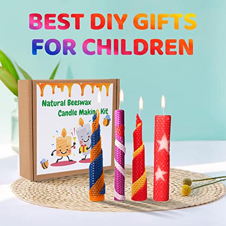 Nafziger 24 Pack 8x8 Inch Beeswax Sheets for Candle Making Kit Starter, Beeswax Candle Making Kit for Kids, Beeswax Honeycomb Sheet, Beeswax for Nafziger