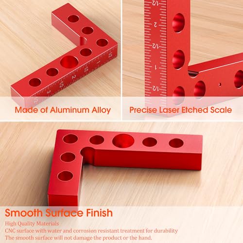 1Pack Mini Small Square Center Finder Tool 90 Degree Precision Machinist Square Edge Marking Center Finder Woodworking Center Line Tool Wood Work - WoodArtSupply