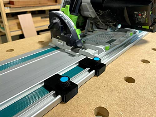 ToolCurve's Track Saw Guide Rail Limit Stops - Set of 2 ToolCurve