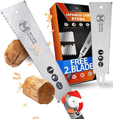 [M-SAW] Japanese Pull Saw Set [+FREE 2.BLADE] - 10" Double Sided Ryoba Japanese Saw Hand Saw - Japanese Hand Saw Ryoba Saw Flush Cut Saw - Japanese M Meisterstark