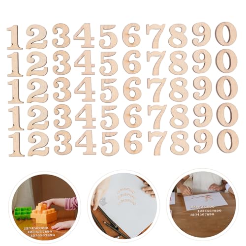 FOYTOKI 100pcs Wood Chips Child Letter Manual Wood Blanks Wooden Cutouts Accessories Wood Embellishments Accessories Decorations Paper Cut Wood FOYTOKI