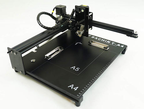 BACHIN CNC Router Drawing Robot Kit Writer XYZ Plotter iDraw Hand Writing Robot Kit Open Source for Maker/Geek, Working Area A4 BACHIN