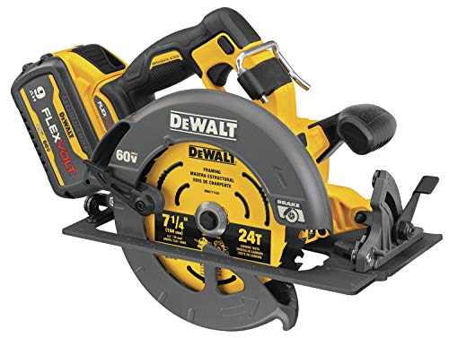 DEWALT FLEXVOLT 60V MAX* Circular Saw with Brake Kit, 7-1/4-Inch (DCS578X1) - WoodArtSupply