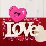 DIY Wooden Heart Cutouts for Crafts 8 inch, 1/8 inch Thick, Pack of 3 Unfinished Shapes for Valentines Day Party Décor, by Woodpeckers Woodpeckers