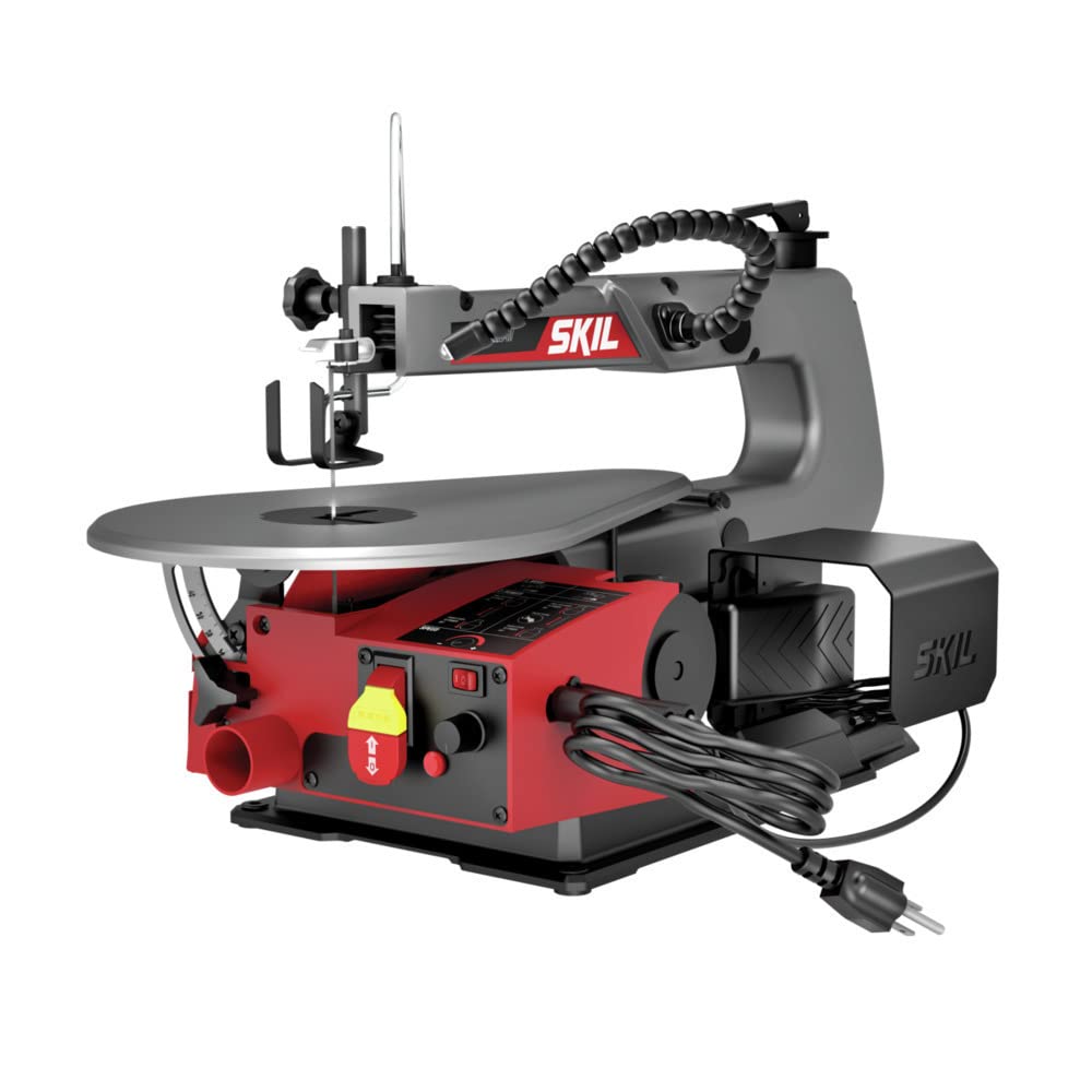 SKIL 1.2 Amp 16 in. Variable Speed Scroll Saw with Foot Pedal & LED Work Light for Woodworking-SS9503-00 - WoodArtSupply