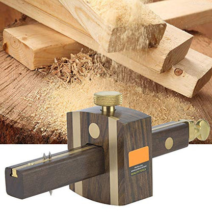 Mortise Gauge Woodworking Marking Gauge 8 inch Sliding Mark Scraper Marker Measuring Tool Adjustable Head Meter Carpentry Carpenter Accessories - WoodArtSupply