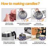 BBAXI Candle Making Kit, Including 32oz/900ml Candle Making Pouring Pot, 16oz Natural Soy Wax, 4Pcs Wooden Candle Wicks Holder, 60Pcs Candle Wicks, BBAXI