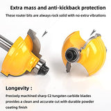 TOOLDO Router Bit Set 35 Pcs 1/4 inch Shank, Professional Router Bit Kit for DIY, Woodworking Project, High Grade TOOLDO