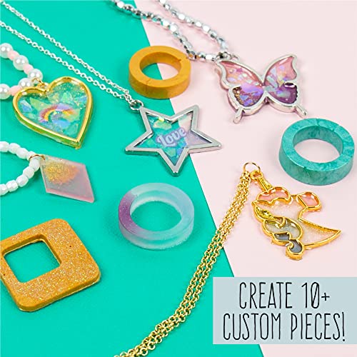 STMT D.I.Y. Resin Jewelry Studio, All-in-One Resin Jewelry Making Kit with Molds, Fun DIY Kit to Make Your Own Necklaces, Bracelets & More, Great STMT
