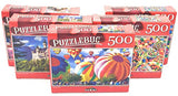 500 Piece Puzzle Variety Pack of 5 Different Puzzles - Colorful, Fun Puzzle Designs - Perfect for Kids of All Ages - Puzzlebug, Artbox, CRA-Z-Art Puzzlebug