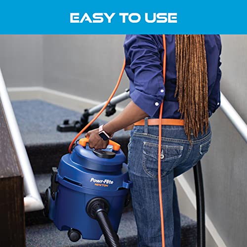 Powr-Flite Newton Compact Vacuum Cleaner Canister with HEPA Filtration, Portable Vacuum for Hardwood Floors and Rugs, PV610-Q10-U Powr-Flite