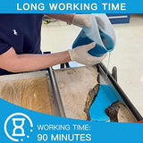 Epoxy Resin Kit, Crystal Clear Deep Pour Epoxy Resin for River Tables, Live Edge and Wood Filler, ¾ Gallon Clear Casting Pourable Epoxy Resin(2:1 Mix JDiction