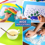 LEOBRO Silicone Mat, 3 PCS Silicone Mats for Crafts, Playdough Mat, Silicone Craft Mat for Resin Molds, Clay Mat, Nonstick Silicone Sheet Mat for LEOBRO