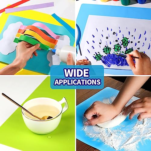 LEOBRO Silicone Mat, 3 PCS Silicone Mats for Crafts, Playdough Mat, Silicone Craft Mat for Resin Molds, Clay Mat, Nonstick Silicone Sheet Mat for - WoodArtSupply