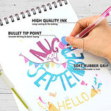 Shuttle Art Gel Pens, 130 Colors Gel Pen with 1 Coloring Book in Travel Case for Adults Coloring Books Drawing Crafts Scrapbooking Journaling Shuttle Art