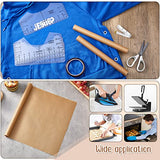 Leumoi 18 Pieces Teflon Sheets for Heat Press 12 x 16 Inch, T Shirt Alignment Ruler and Heat Resistant Tape 0.4 Inch x 36 yd and PVC Tape Measure Set Leumoi