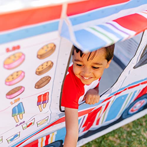 Melissa & Doug Food Truck Play Tent - Role Play Toy Ice Cream Truck Tent For Kids Ages 3+ , 17.5 x 8.5 x 3.7 Melissa & Doug