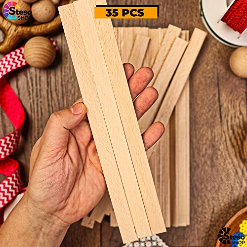 Wooden Craft Sticks Premium Quality - Hardwood Paint Stir Sticks - Wood  Paint Sticks for Crafts - Popsicle Craft Wood Strips - Worked Perfect and