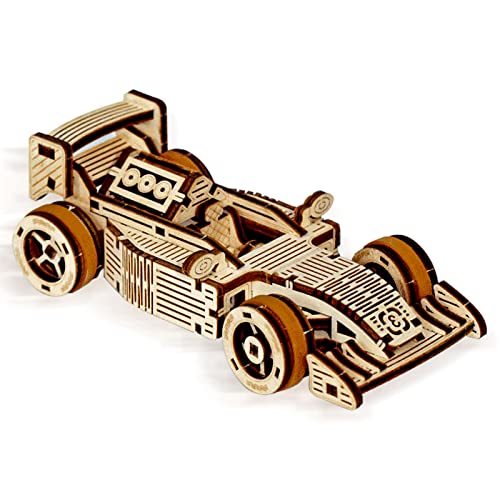 3D Wooden Puzzle T902 car - Wooden Puzzles for Adults - DIY Mechanical Model Building Kits, Wooden Craft Decoration Ornaments, Teen Educational STEM, ROEOLNIL
