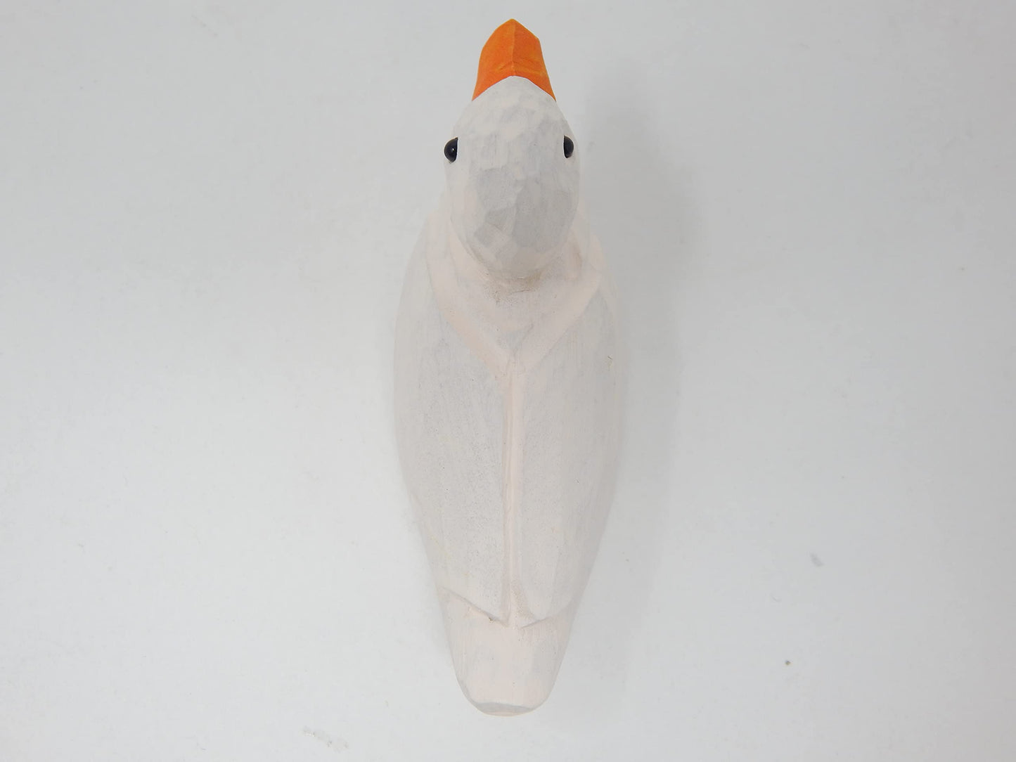 Selsela Pekin Duck Figurine Wood Statue Miniature Handmade Art Decoy Mini Carved Bird Decor Drake Male Small Animals Collectible - WoodArtSupply