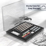 Mr. Pen- Metal Mechanical Pencil Set with Lead and Eraser Refills, 5 Sizes, 0.3, 0.5, 0.7, 0.9, 2mm, Drafting, Sketching, Architecture, Drawing Mr. Pen