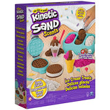 Kinetic Sand Scents, Ice Cream Treats Playset with 3 Colors of All-Natural Scented Play Sand & 6 Serving Tools, Sensory Toys, Christmas Gifts for Kinetic Sand