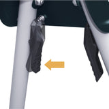 POWERTEC MT4000V Folding Miter Saw Stand with 8-Inch Wheels and 110V Power Outlets, Universal Quick-Release Brackets POWERTEC