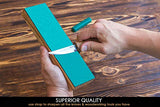 BeaverCraft LSC4P1 Leather Stropping Block Kit Knife Sharpening Kit for Sharpening Knives 8'' Long Leather Honing Strop Wood Carving Sharpening Strop BeaverCraft