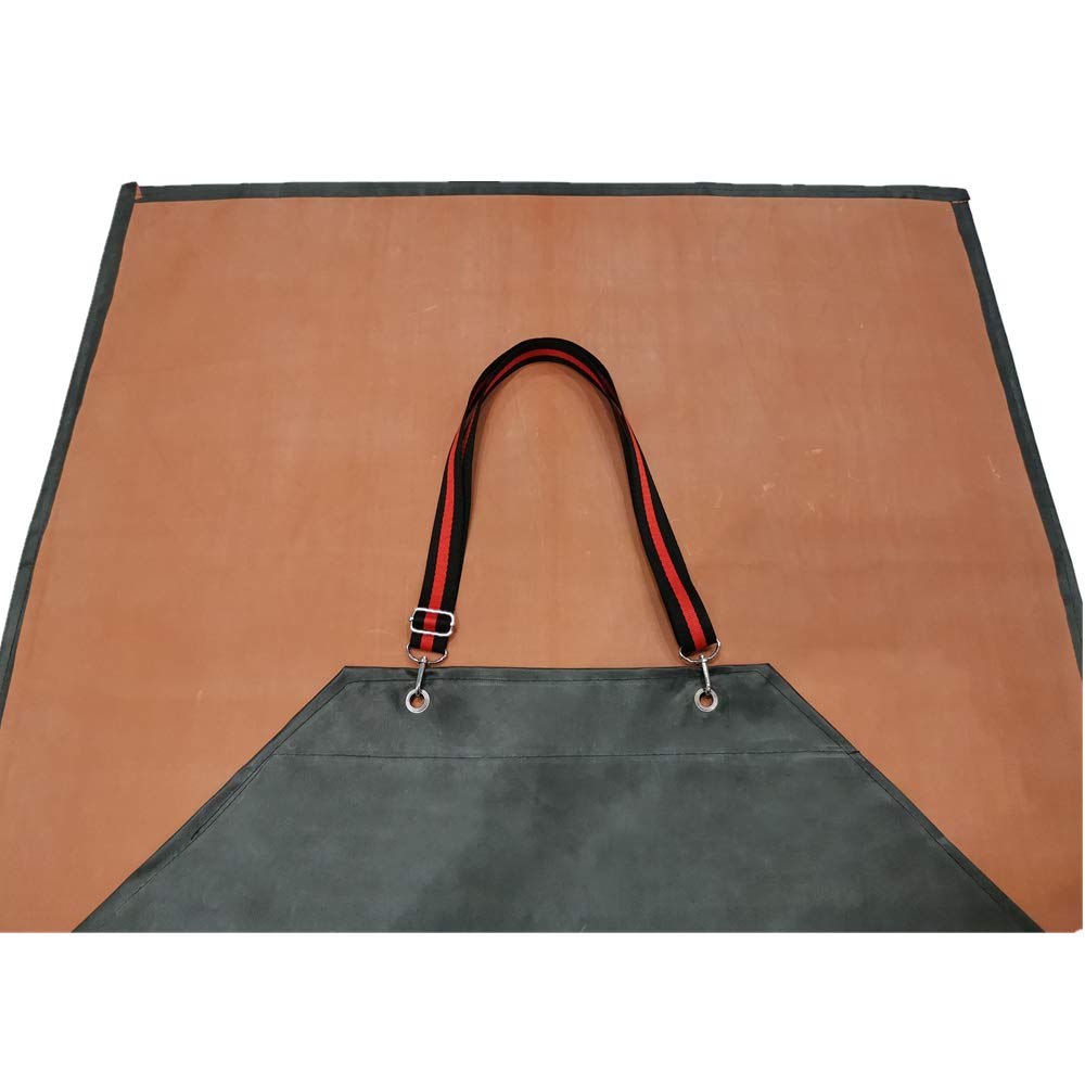 Thick Rubber Apron, 47.2 Inch x 33.5 Inch Waterproof Apron, Long Chemical Resistant Apron, Adjustable Work Aprons for DishWashing, Cleaning Fish, TonLing