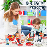 FunzBo Cash Register for Kids Toys - Grocery Store Pretend Play for Girls Boys Toy Cashier Registers with Scanner and Sound, Credit Card Reader, FUNZBO