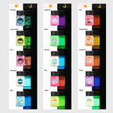 Glow in The Dark Pigment Powder 15 Jar -12 Color Glow Pigment and 3 Color Luminous Flake with UV Lamp - Epoxy Resin Luminous Powder for Slime OSBANG