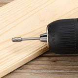 Tungsten Carbide HSS Rotary Burr Set - APlus 20pcs Wood Carving Drill Bits Set with 3mm 1/8 inch Shank for DIY Woodworking, Carving, Engraving, APlus