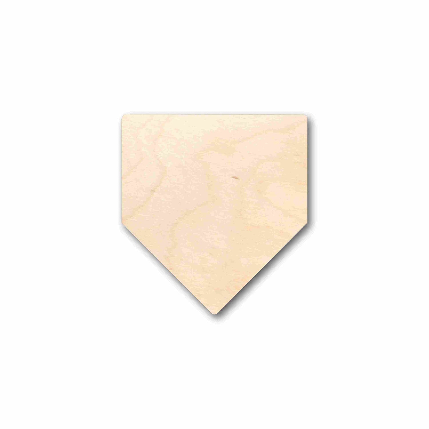 Unfinished Wood Home Plate Baseball Softball Diamond Base Silhouette - Craft- up to 24" DIY 12" / 1/8" 24 Hour Crafts