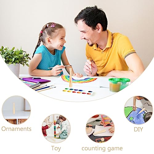 Bats Unfinished Mini Wooden Baseball 20pcs Natural Wood Unpainted Charm for Scrapbooking Keychain Accessories Action Figures DIY Craft Projects jojofuny