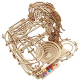 Wooden Marble Run 3D Puzzle - Wood Crafts Mechanical Marble Run Assembly Building Model Kits - Wooden Puzzle DIY Brain Teaser Puzzles - Christmas i-CHONY