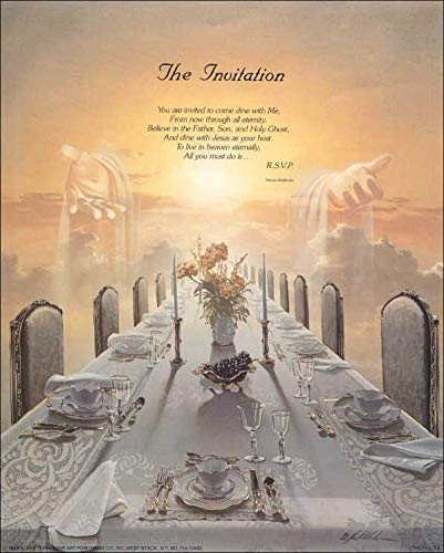 The Invitation Dinner with Jesus - Paper Tole 3D Decoupage Craft Kit Size 16x20 inches 10422(The Additional Pictures Show Examples This Craft Kit - WoodArtSupply