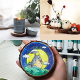 CertBuy 50 Pcs Natural Wood Slices 4 Inches, Undrilled Round Wood Tree Slices, Crafts Wooden Circles with Bark for Wedding Centerpiece, DIY Projects, CertBuy