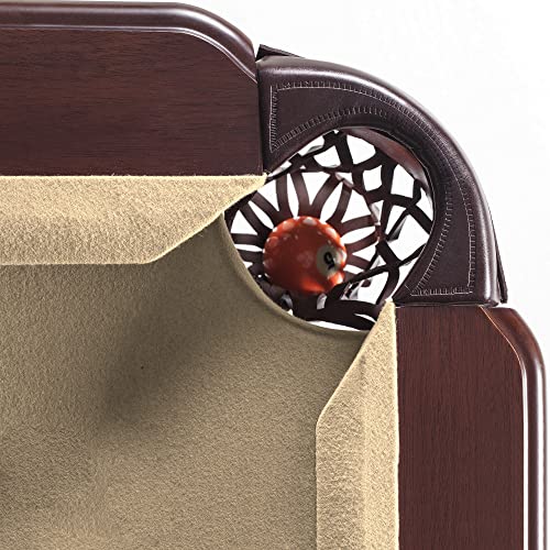 Augusta 8-ft Pool Table - Walnut Finish with Camel Felt Hathaway