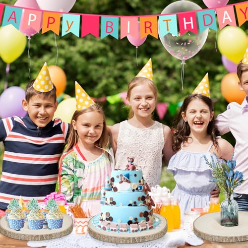 Dakcew Wood Slices 10Pcs Wood Rounds 8-9 Inches,Wood Slices for Centerpieces,Wood Cookies,Wood Centerpieces for Tables Wood Slices for DAKCEW