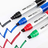 ZEYAR Permanent Markers, JUMBO Size, Aluminum Barrel, Set of 12, Premium Waterproof & Smear Proof Markers, Quick Drying (12 Pcs) ZEYAR