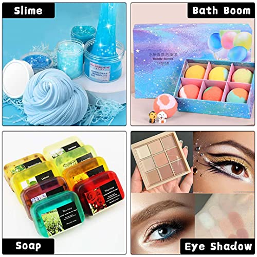 Mica Powder - 60g Mica Powder for Epoxy Resin - Pearl Pigment Powder Dye for Resin/Eye Shadow/Soap Making/Nails/Bath Bombs etc. (Blue) LightStone